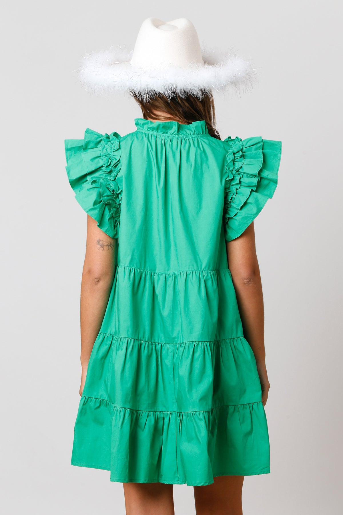 Sequin Clover Tiered Dress
