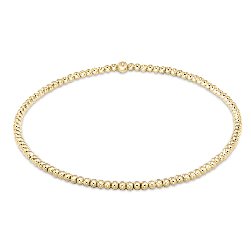 Classic Gold Bead Bracelet Just the Thing