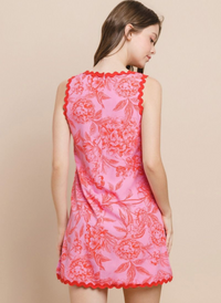 Maddie Ric Rac Floral Dress