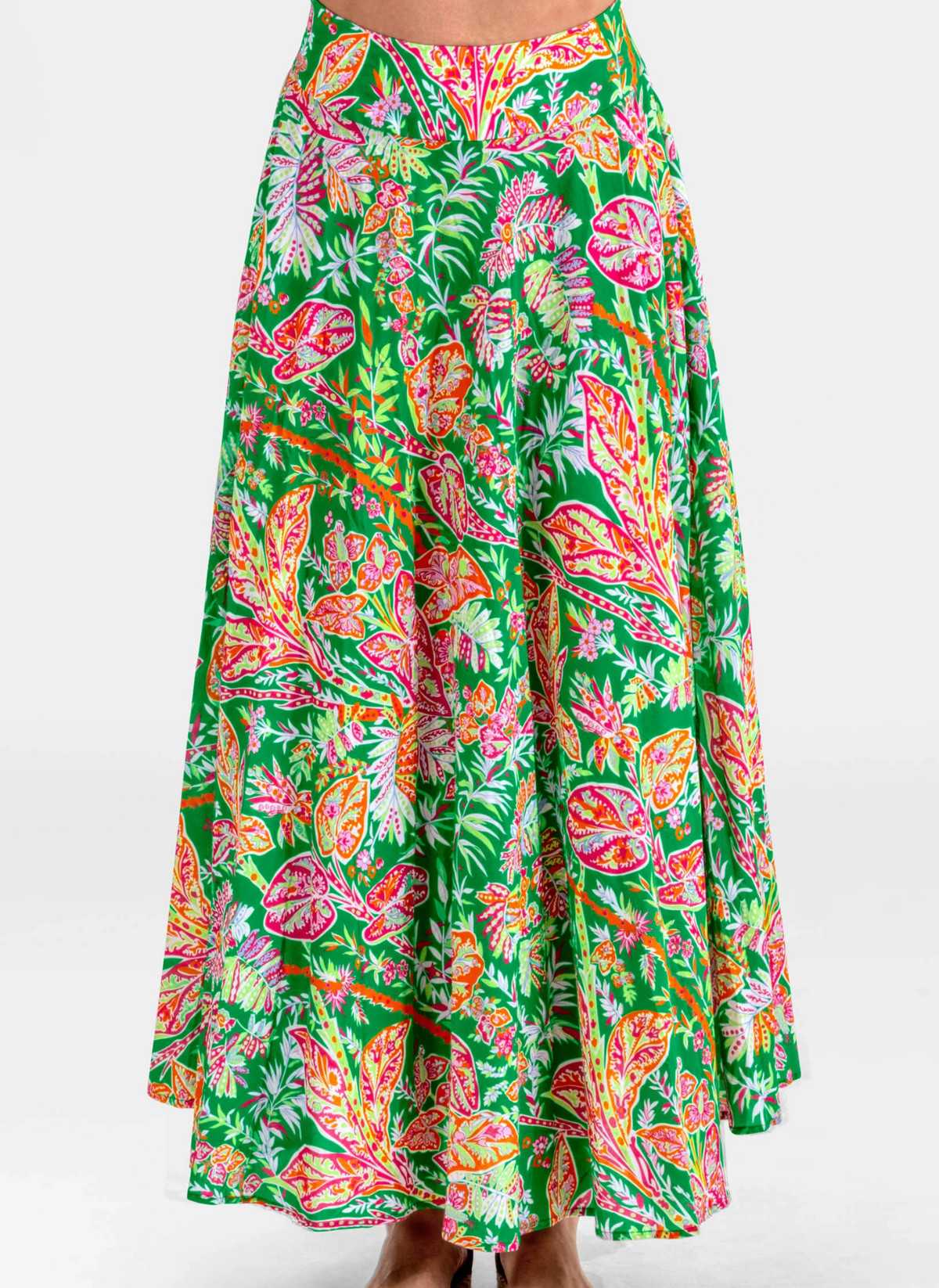 Vintage Vines Summer Maxi Skirt