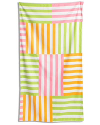 Large Freeport Stripe Microfiber Beach Towel