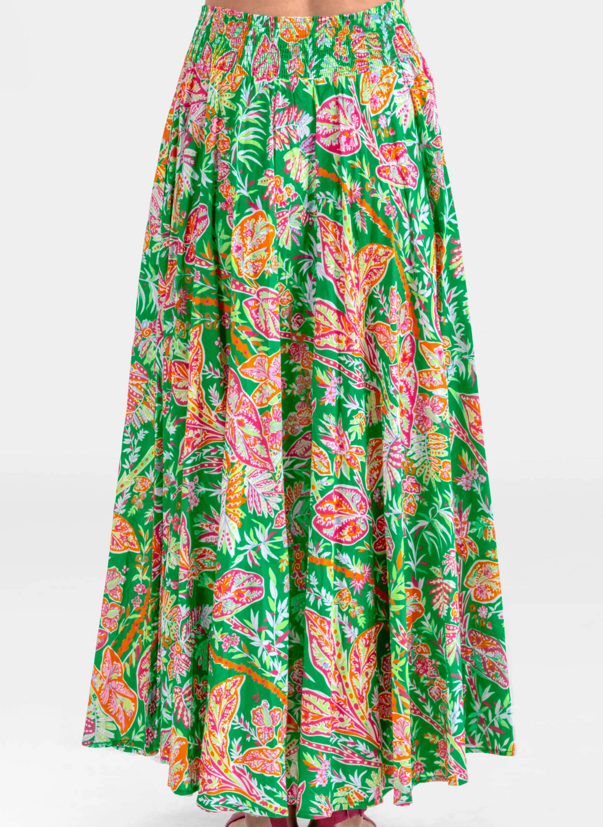 Vintage Vines Summer Maxi Skirt