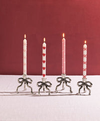 Bow + Heart Taper Candles