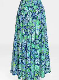 Vintage Vines Summer Maxi Skirt