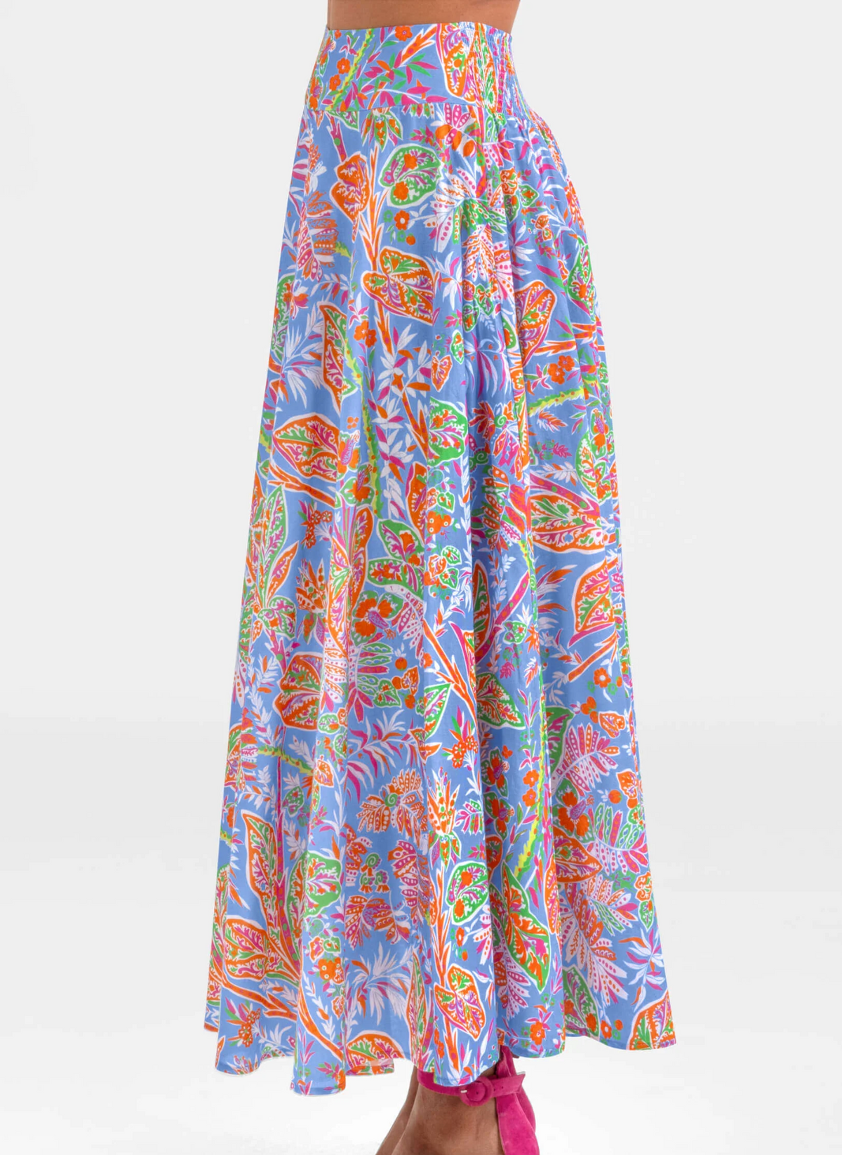 Vintage Vines Summer Maxi Skirt