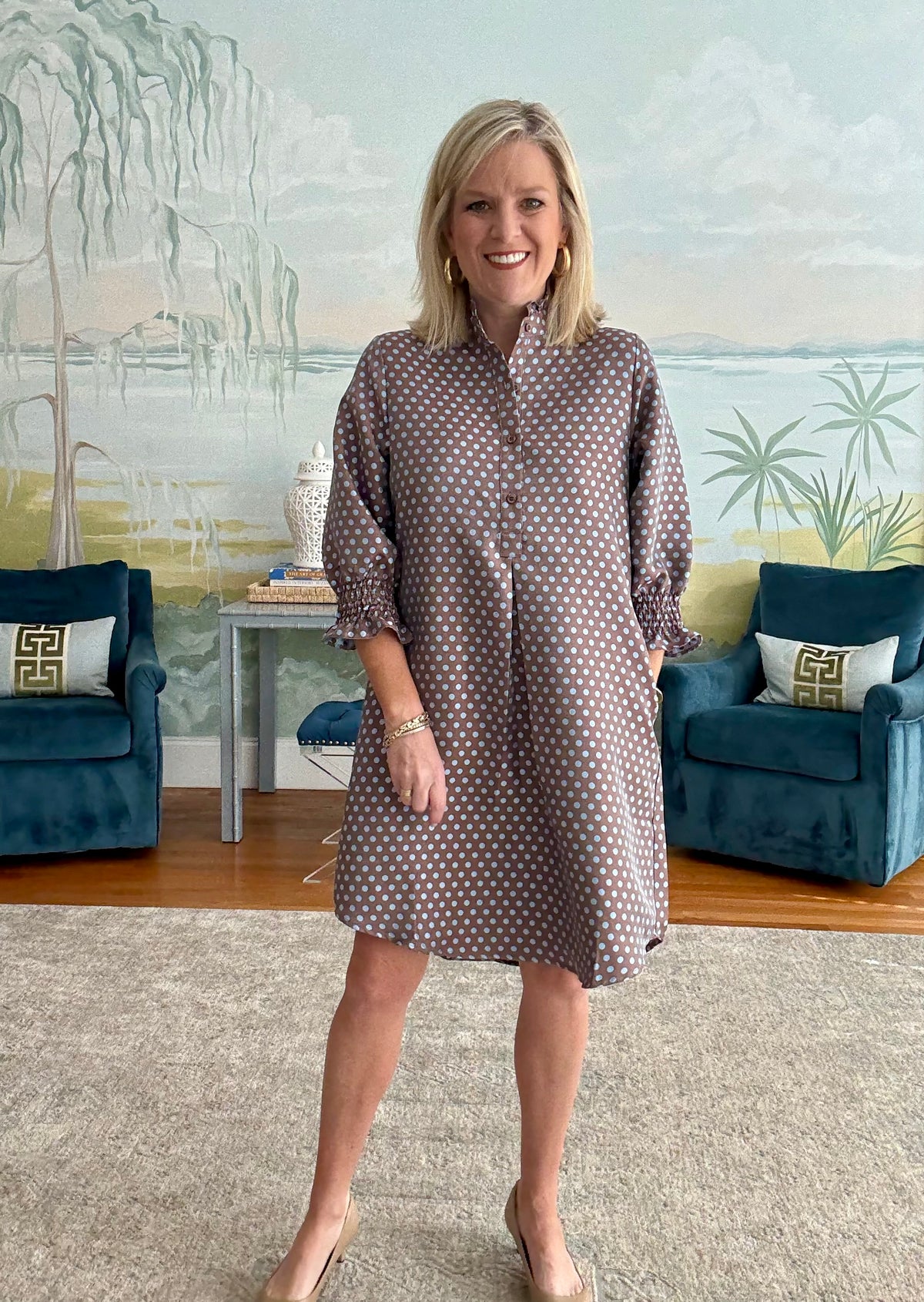 Kimberly Polka Dot Dress