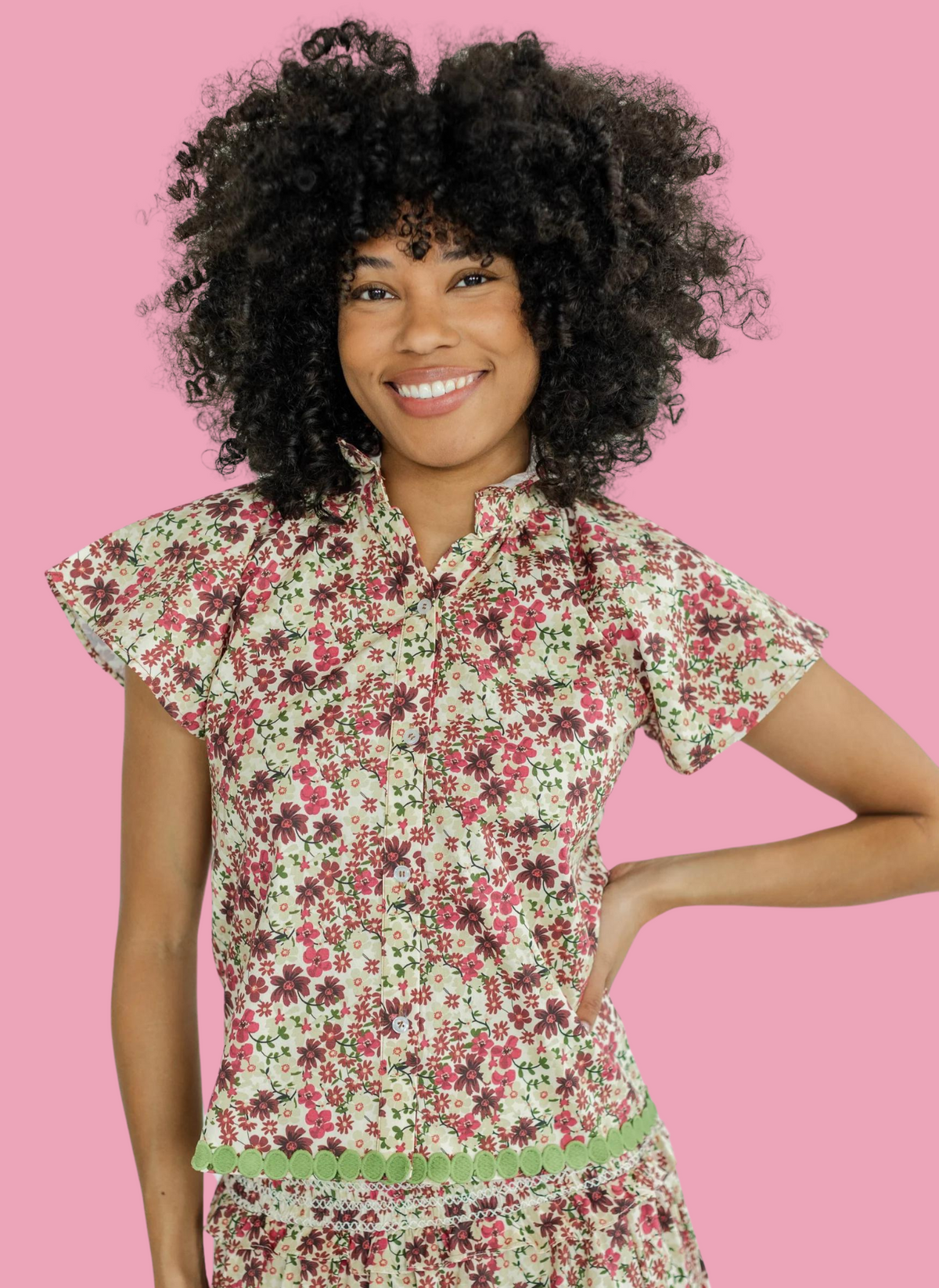 Adelyn Floral Blouse- Menagerie