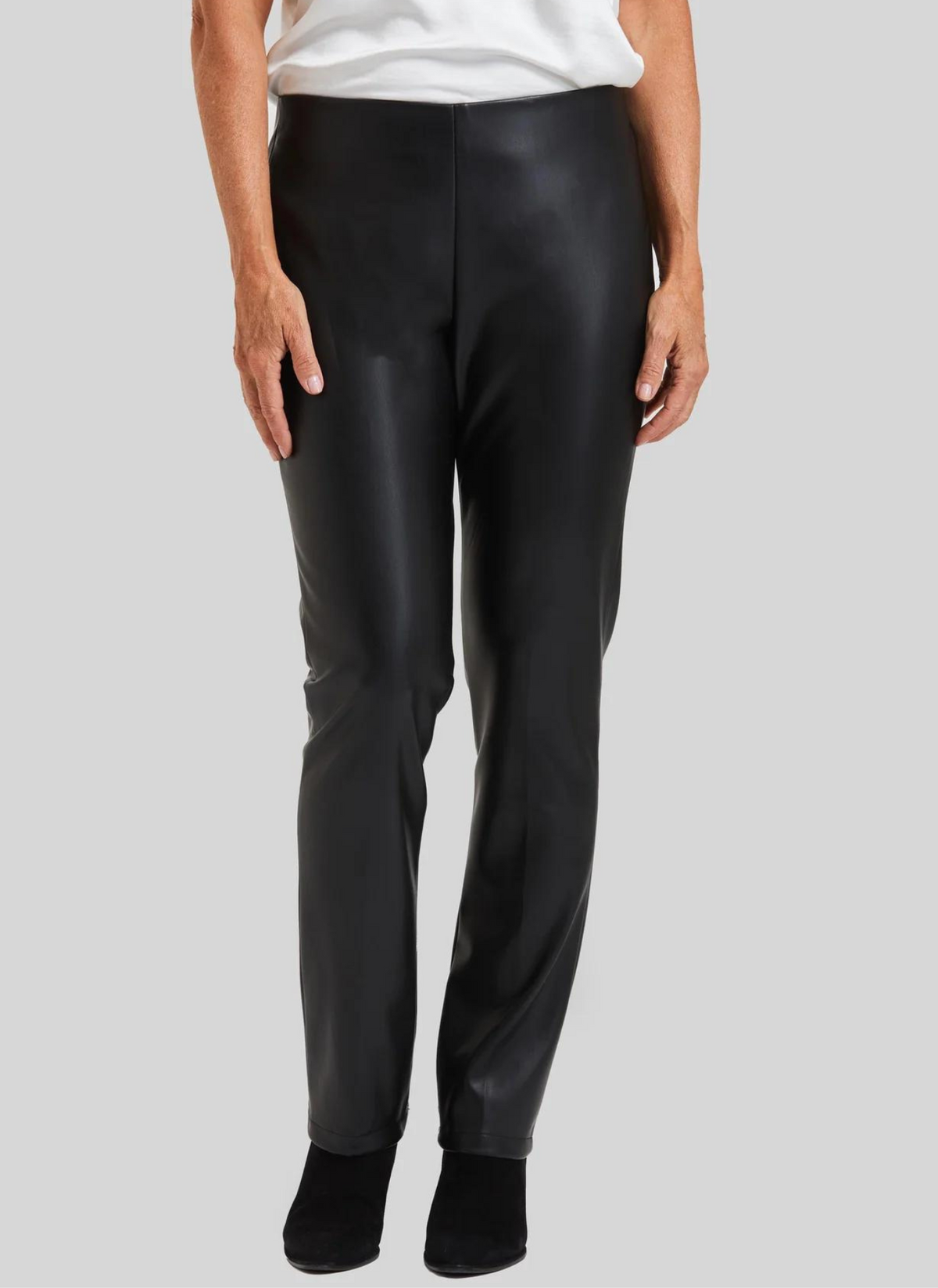 Annie Pull-On Faux Leather Pant