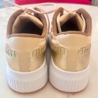 Avery Sneaker - Cream/Gold