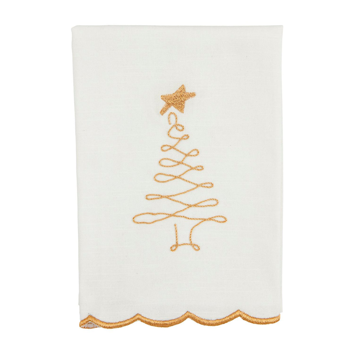 Gold Embroidery Kitchen Towel