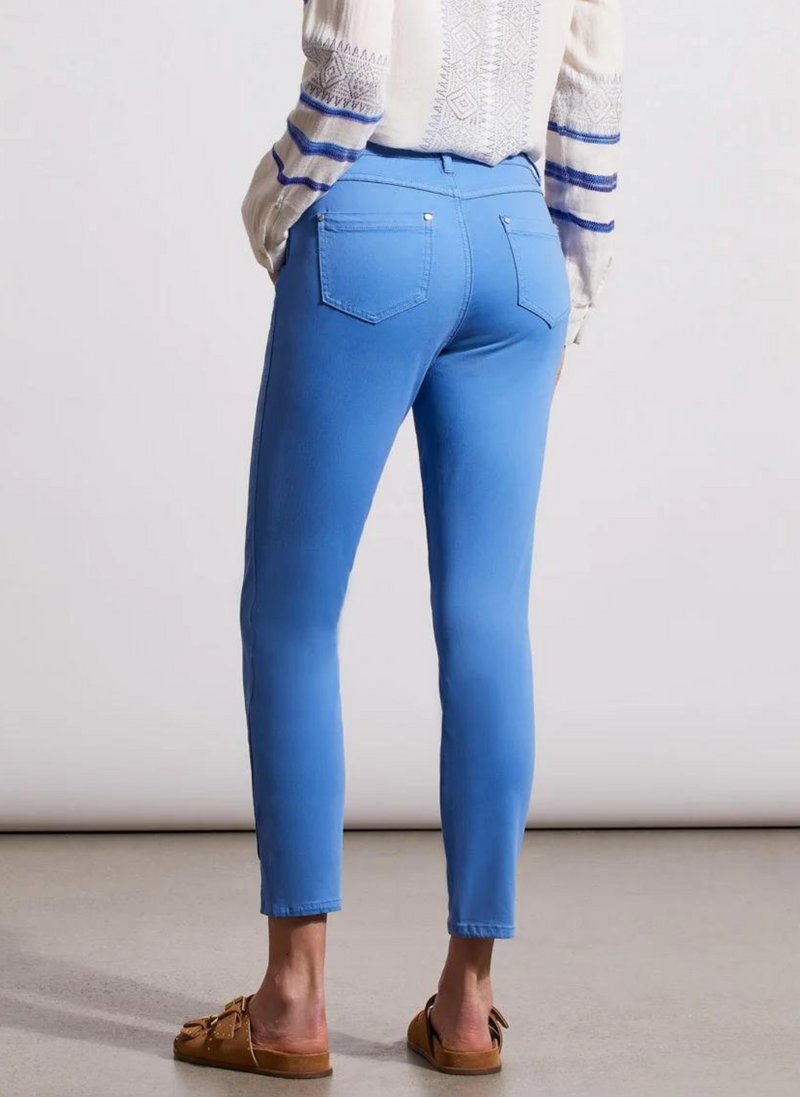 Pull-On Ankle Pant with Front Slits