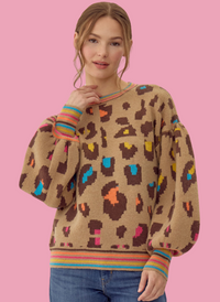 Candy Leopard Sweater