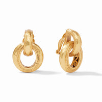 Cannes Doorknocker Clip Earring
