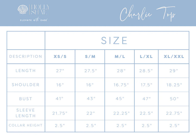 Charlie Top- Key West Toile