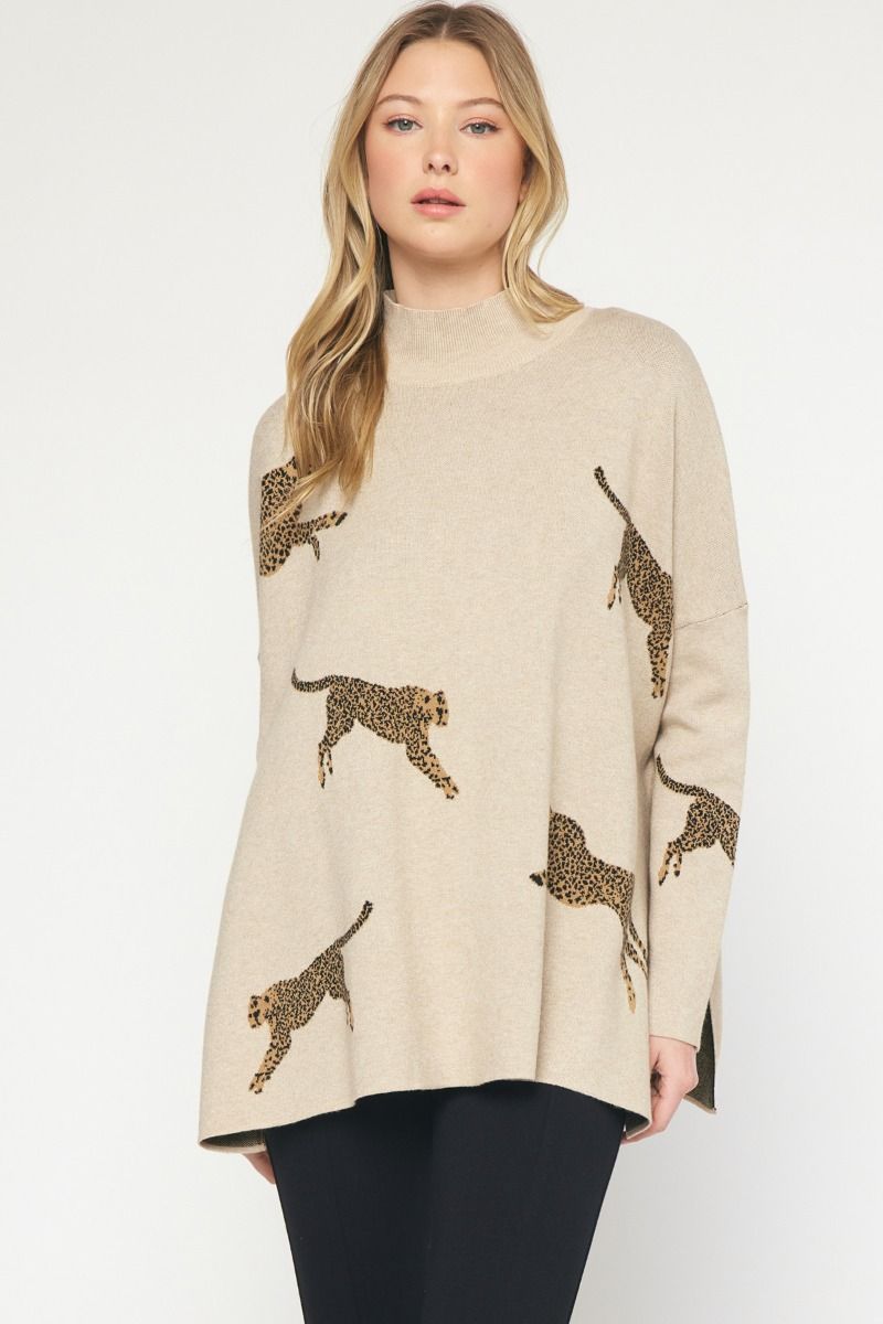 Chasing Cheetahs Oversized Sweater