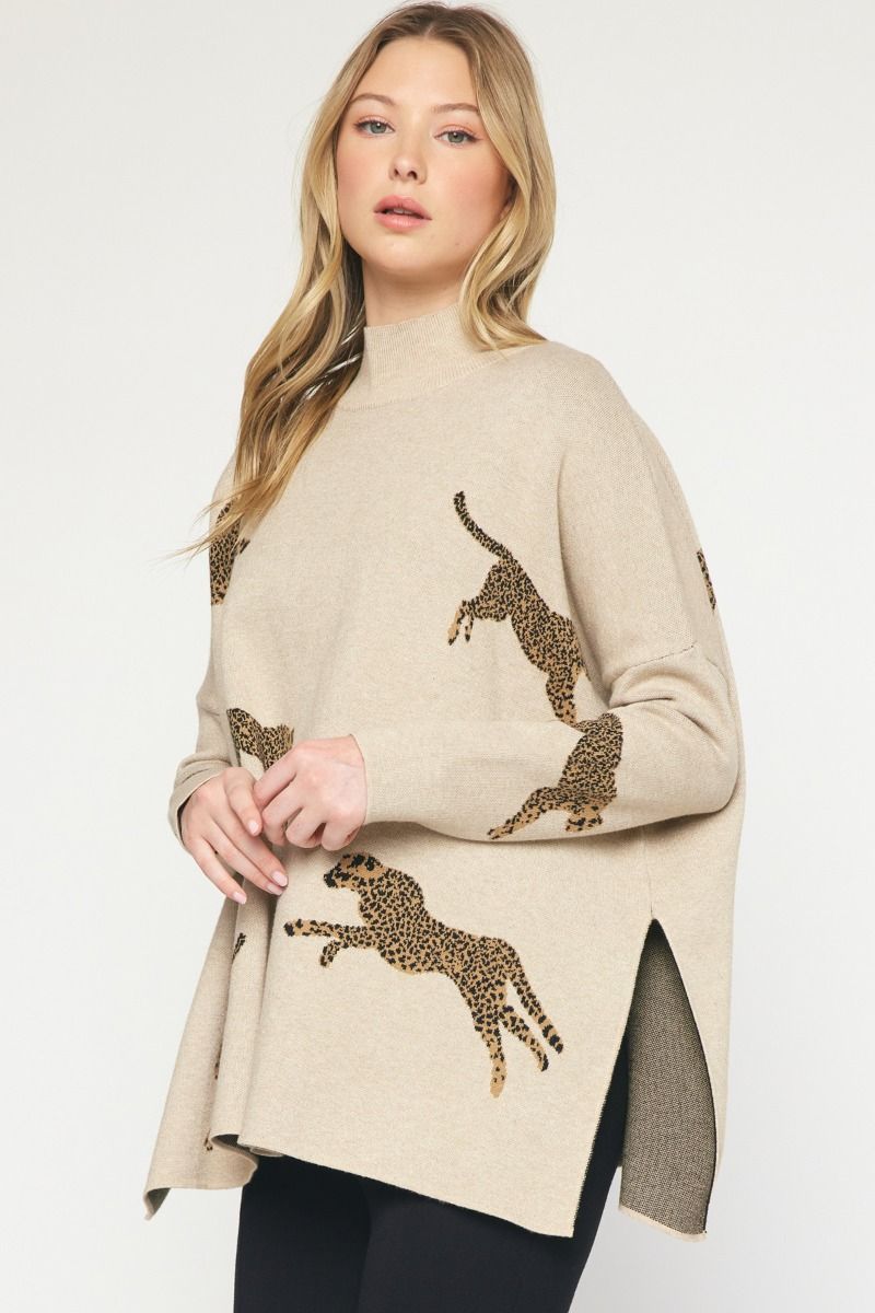 Chasing Cheetahs Oversized Sweater
