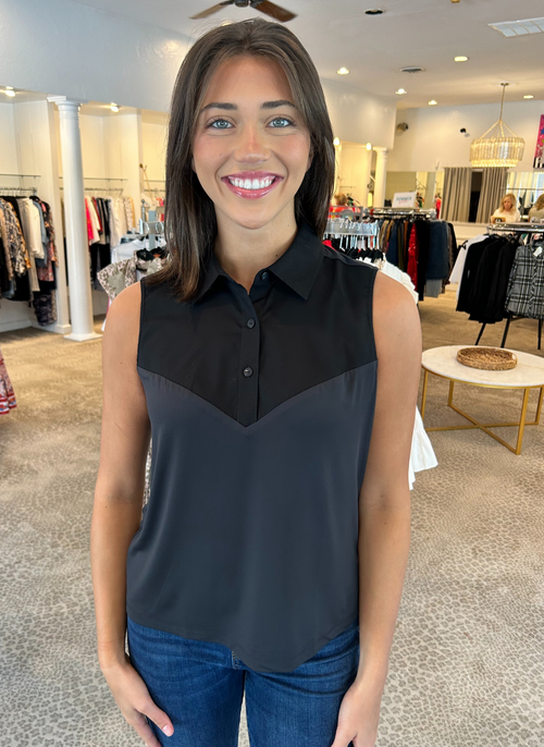 Collared Layering Tank