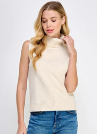 Turtleneck Sleeveless Sweater