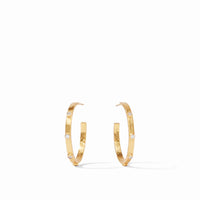 Crescent Stone Hoop