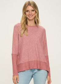 Crew Neck Plush Top