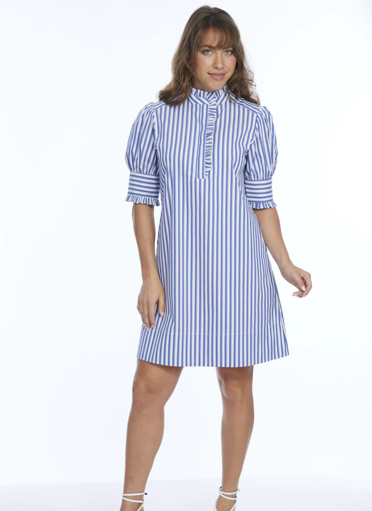 STRIPE SHIRT DRESS