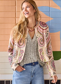 Embroidered Bolero Jacket