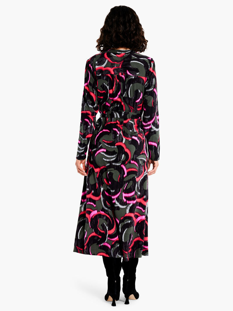 Neon Doodle Maxi Dress
