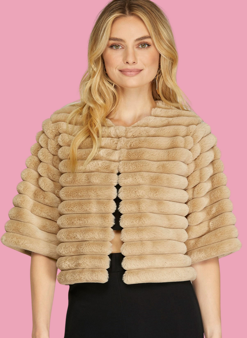 Faux Fur Crop Jacket