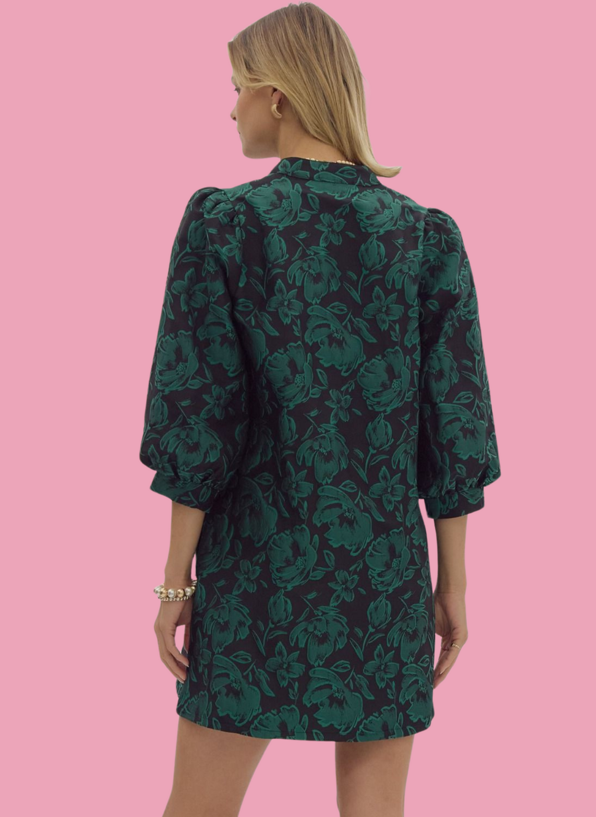 Felicity Floral Jacquard Dress