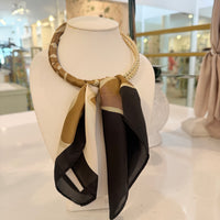 Beaded Collar Scarf Necklace