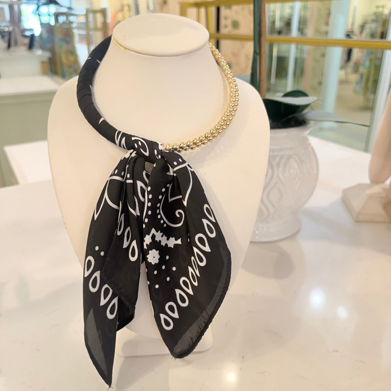Beaded Collar Scarf Necklace
