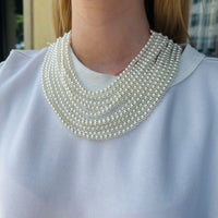 Megan Ivory Pearl Magnetic Necklace