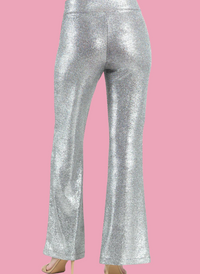 Glitter Foil Kick Front Pant