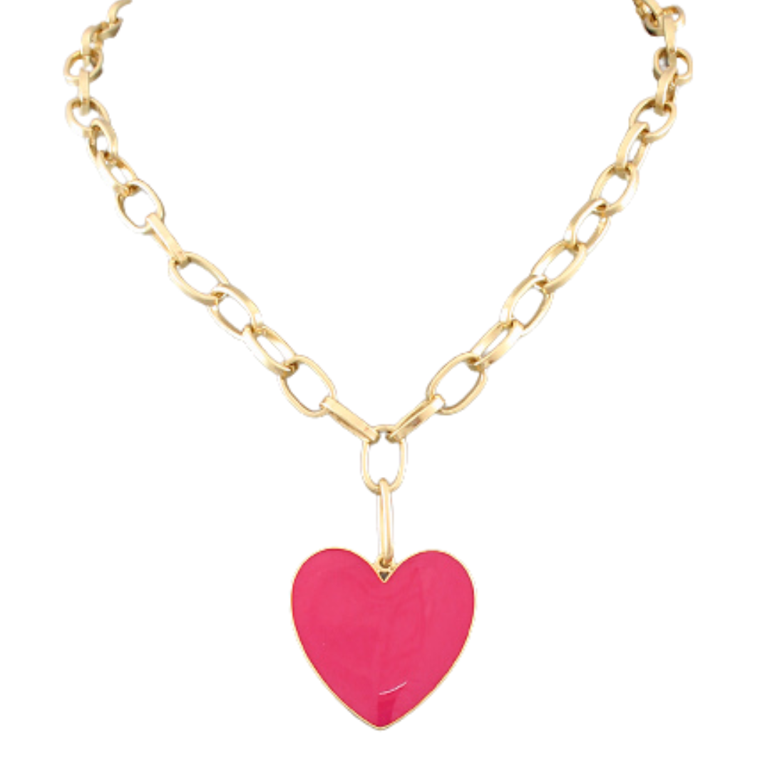 Tween Heart Chain Necklace