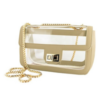 Leather Clear Convertible Crossbody