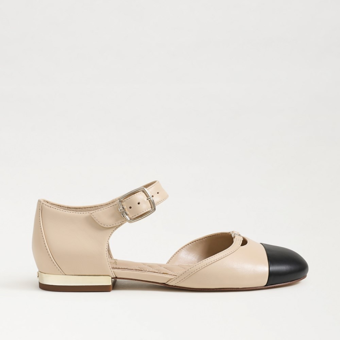 Rylie Mary Jane Flat - Summer Sand/Black