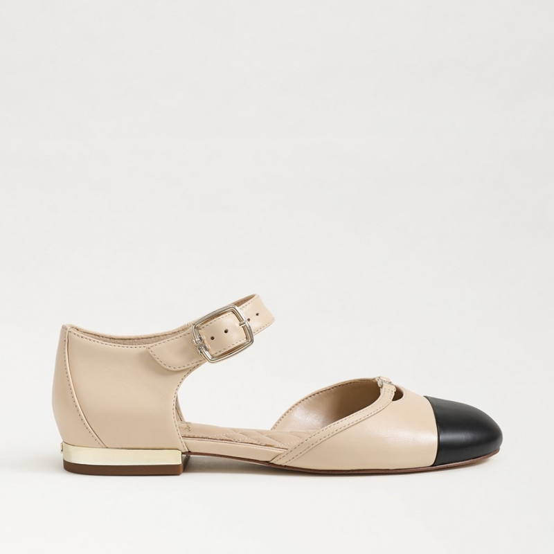 Rylie Mary Jane Flat - Summer Sand/Black