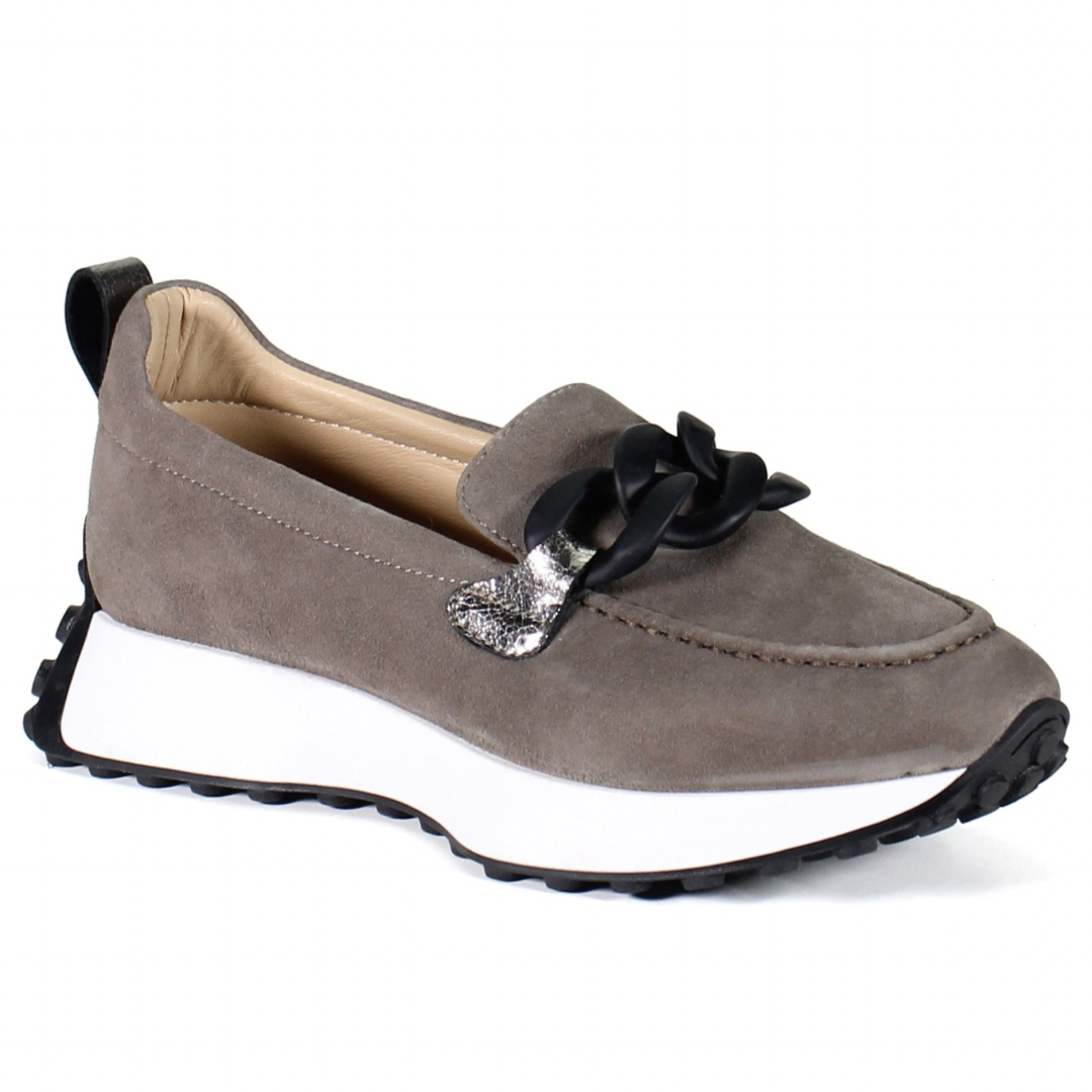 Kind Words Sneaker Loafer - Anthracite/Pewter