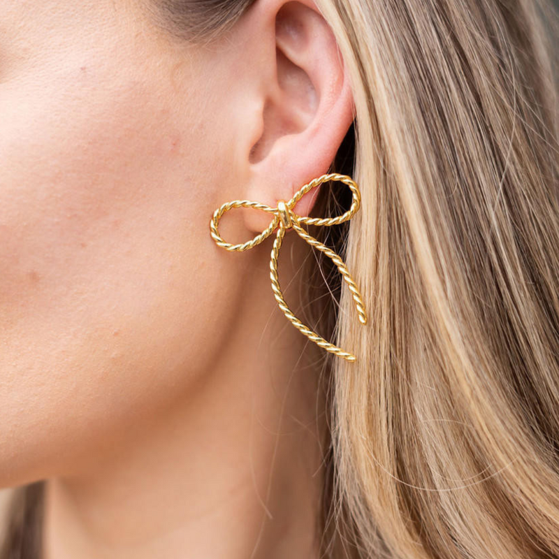 Tory Bow Earring