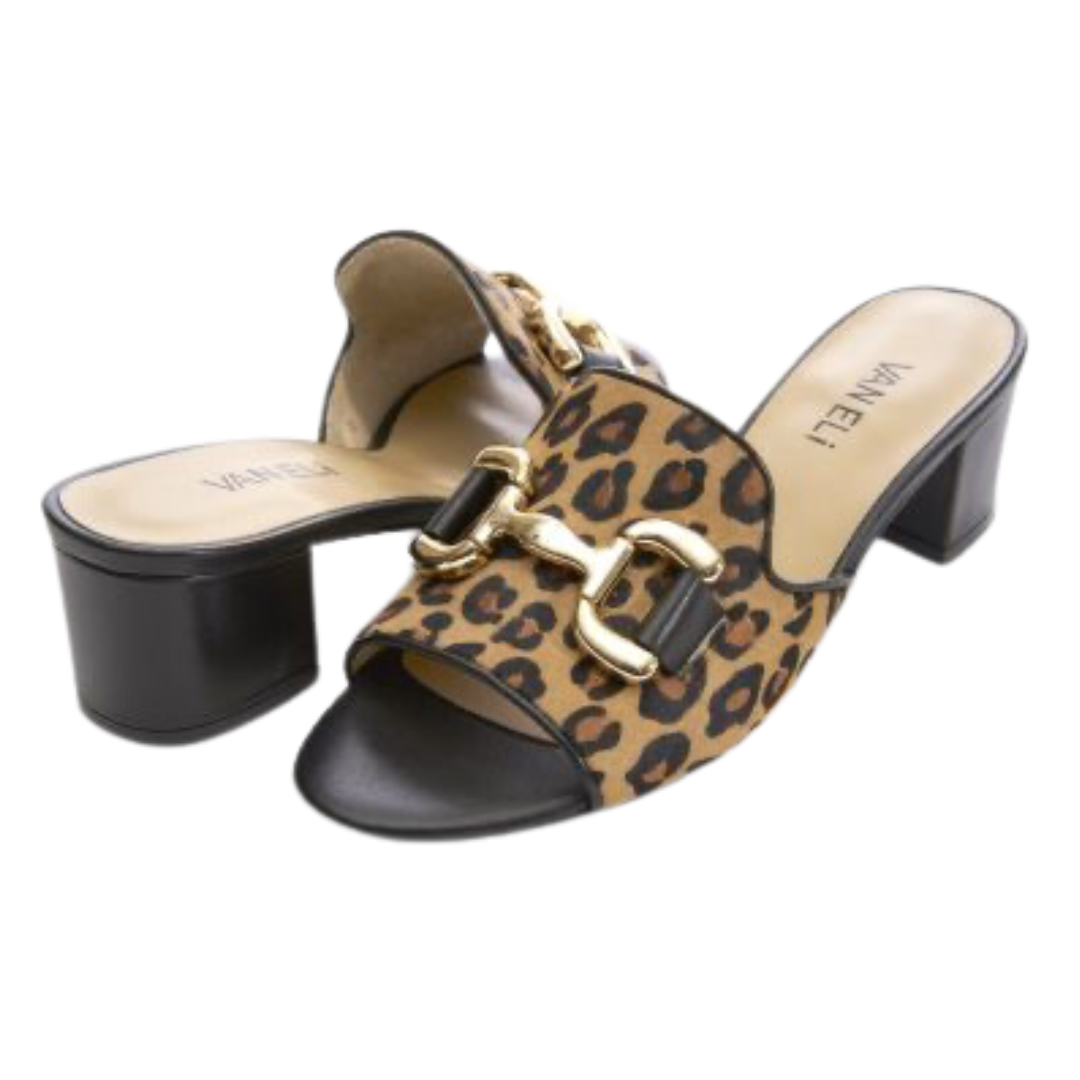 Oksana Heels - Leopard Calf