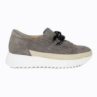 Qerene Platform Sneaker - Mouse Suede