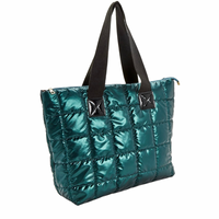 Metallic Puffer Tote