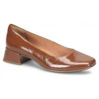 Lillian Block Heel Pump - Toffee