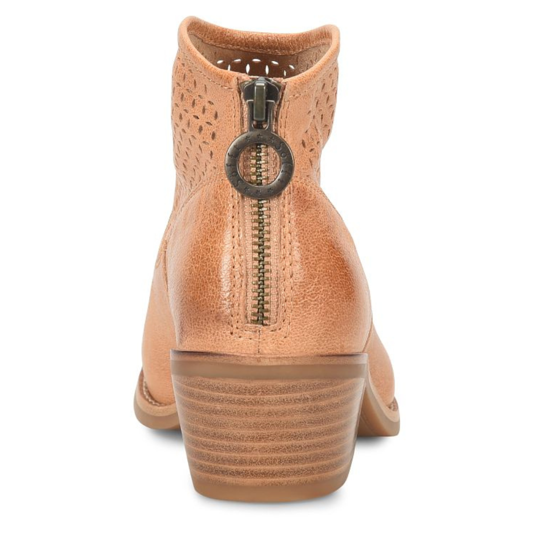 Aisley Perf Bootie - Apricot Tan