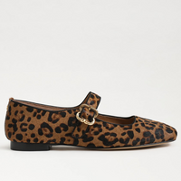 Michaela Mary Jane Flat - Leopard Calf Hair