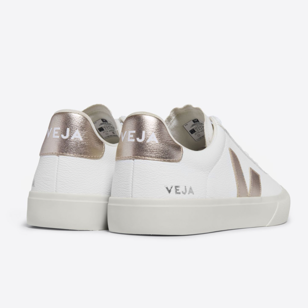 Veja Campo Leather Sneakers - White Platine