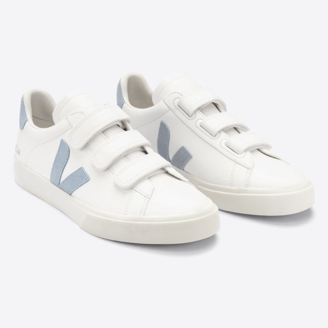 Veja Recife Leather Sneakers - White Steel