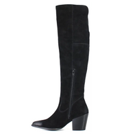 Cinna Full Tall Boot - Black Suede