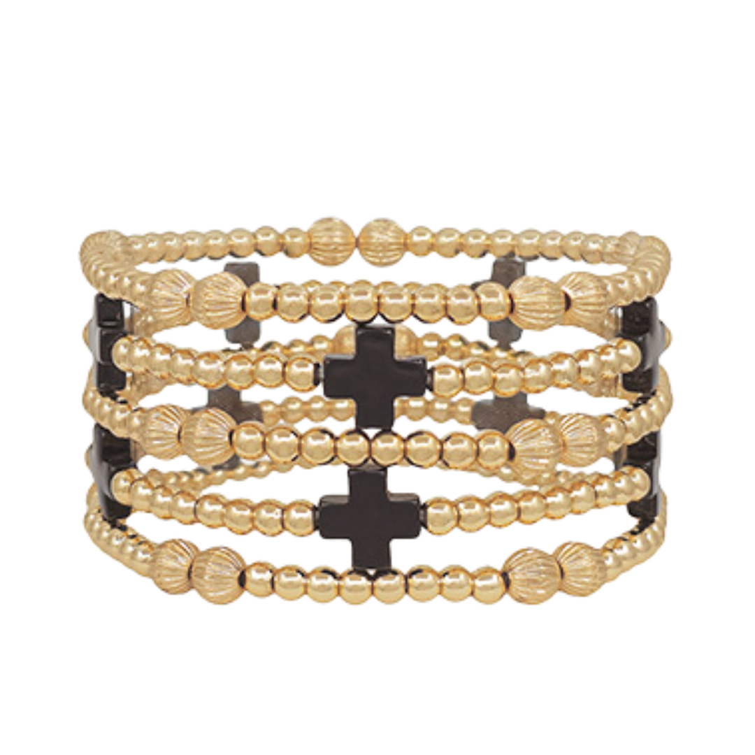 Color Cross Bracelet Set