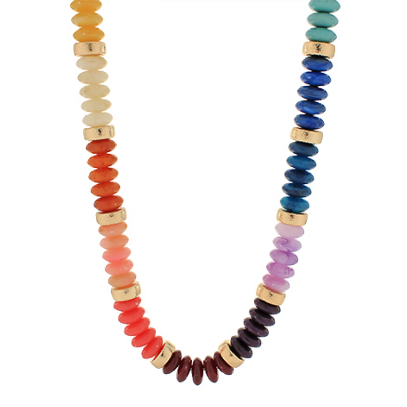 The Rhonda Rondelle Beaded Necklace